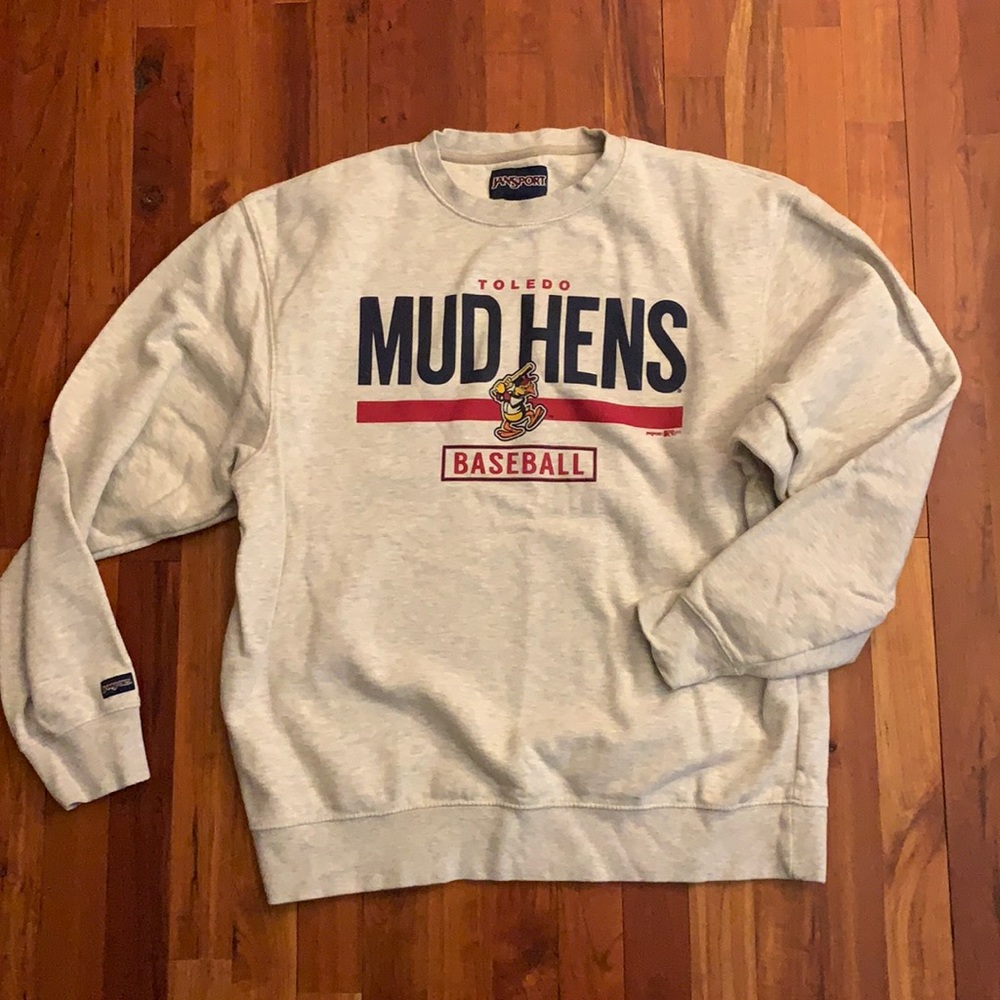 Toledo Mudhens Retro Baseball Crewneck Sweatshirt